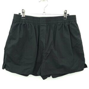 Babaton Pull On High Rise Boxer-Style Shorts M Black